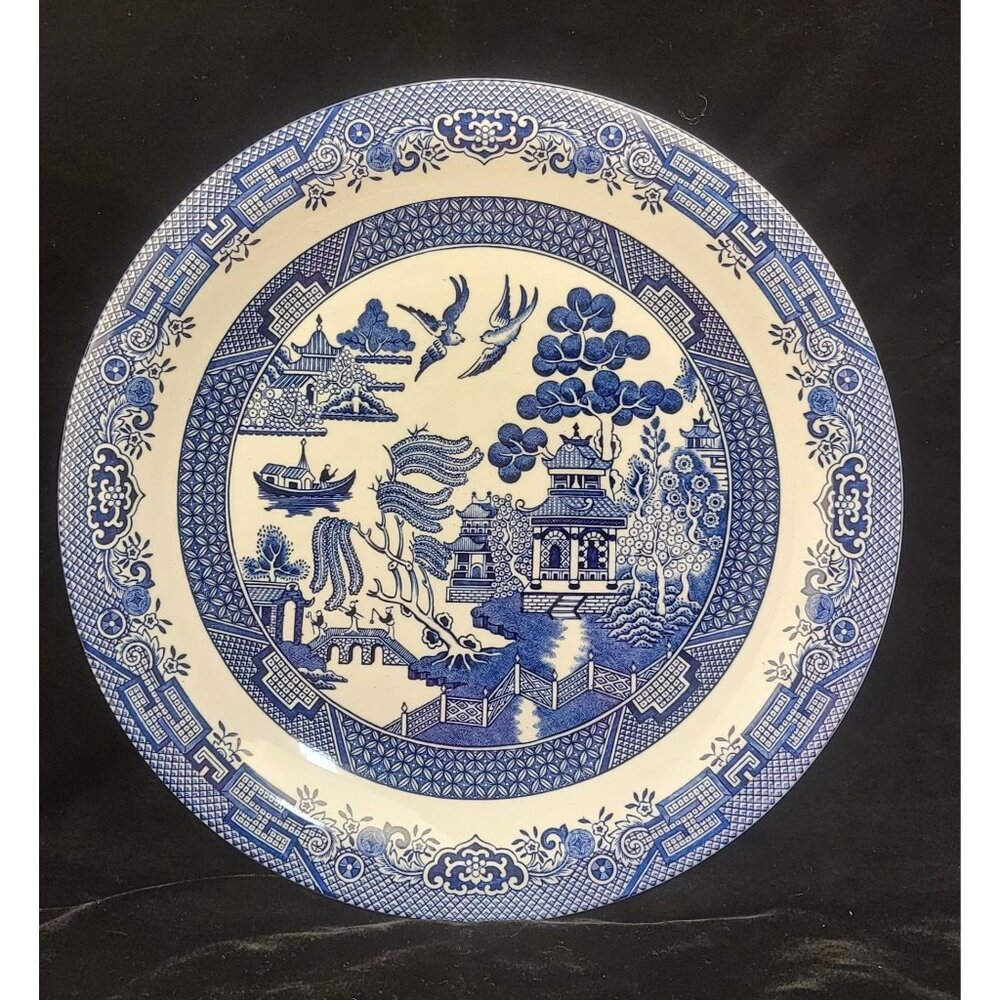Vintage Churchill Blue Willow Serving Platter